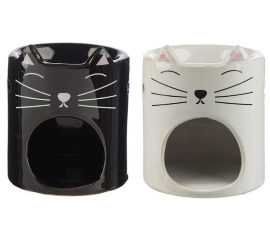 Quemador de Aceite de Cerámica Cabeza de Gato