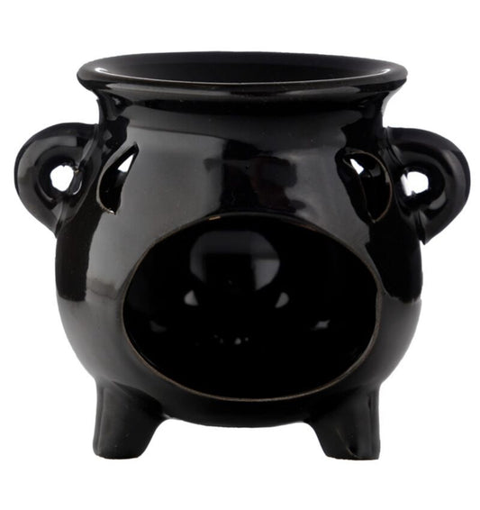 Quemador de Aceite de Cerámica Cuenco Negro Grande